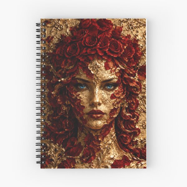 Item preview, Golden Rose Portrait Blue Eyes designed and sold by KuzeyWestStudio.