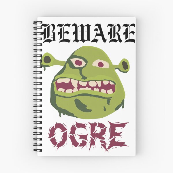 Item preview, Beware Ogre Distorted Cartoon Horror Face designed and sold by KAMILANDOVAL.