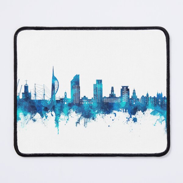 Item preview, Portsmouth England Skyline designed and sold by ArtPrints.