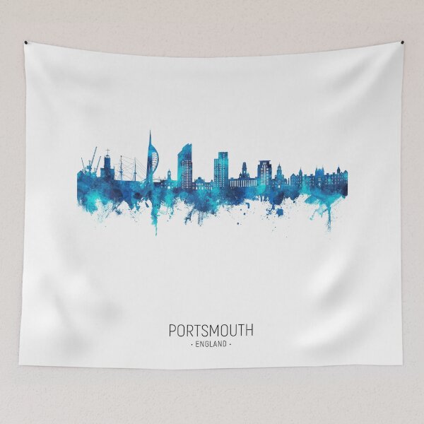 Item preview, Portsmouth England Skyline designed and sold by ArtPrints.