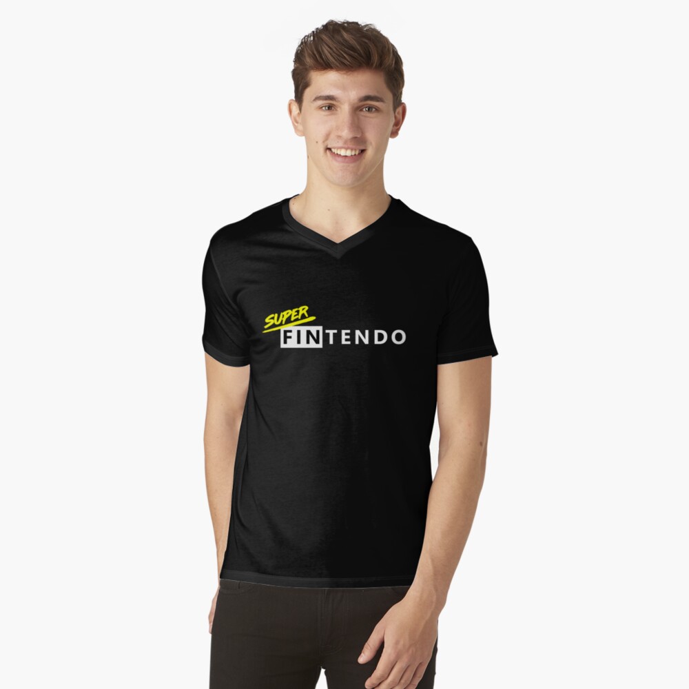 Item preview, V-Neck T-Shirt designed and sold by Fintendo.