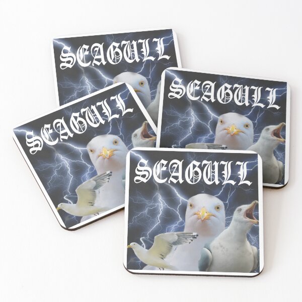 Item preview, Storm Seagull Metal Logo  designed and sold by KAMILANDOVAL.