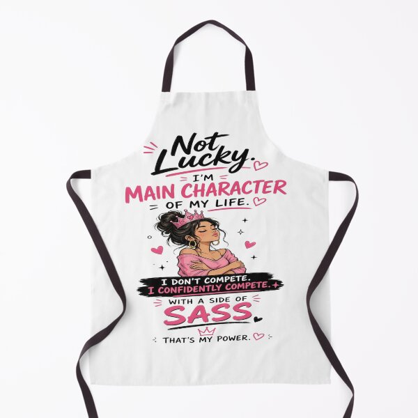 Item preview, Main Character Energy: Not Lucky I’m Capable Crown Sassy Queen Graphic designed and sold by Sushikidsntoddlers.