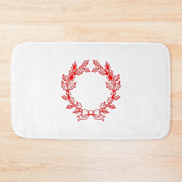 Item preview, Red Holly Wreath    designed and sold by pattern-archive.