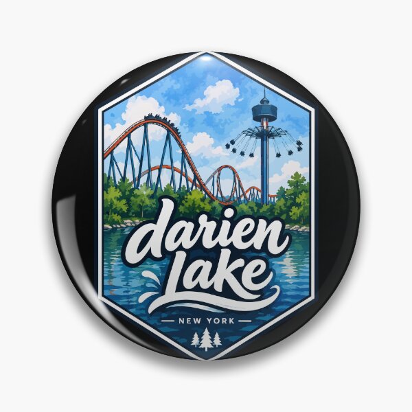 Item preview, Darien Lake New York Watercolor Travel designed and sold by TomFrontierArt.