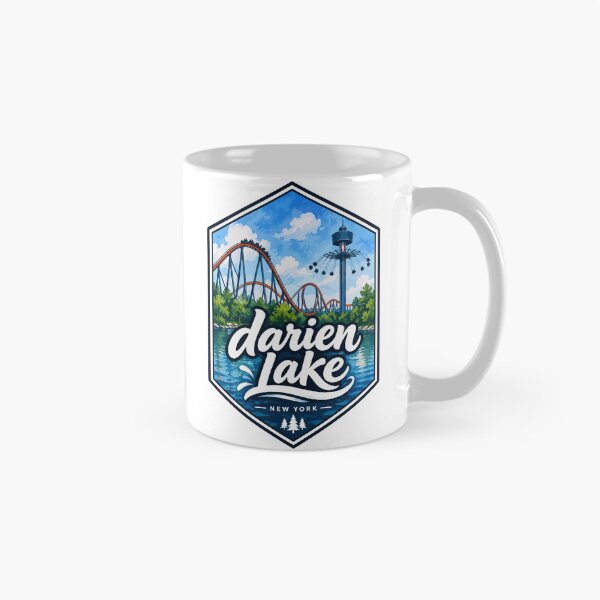 Item preview, Darien Lake New York Watercolor Travel designed and sold by TomFrontierArt.