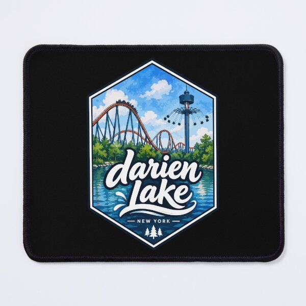 Item preview, Darien Lake New York Watercolor Travel designed and sold by TomFrontierArt.