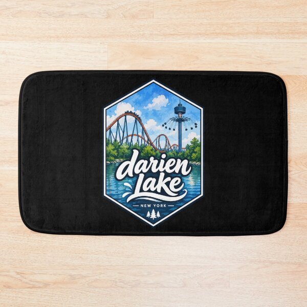 Item preview, Darien Lake New York Watercolor Travel designed and sold by TomFrontierArt.