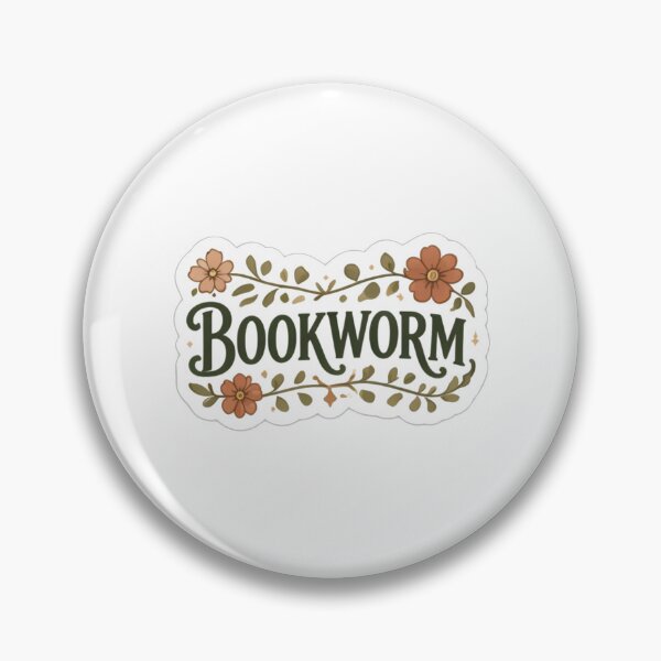 Item preview, Floral Bookworm Aesthetic - Earth Tone Bookish Typography designed and sold by aysenism.