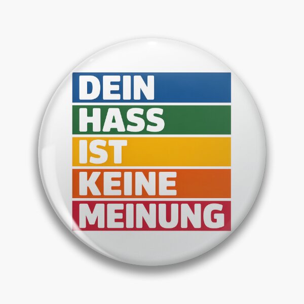 Item preview, Dein Hass ist keine Meinung - Linke Antifa Sticker designed and sold by LoFizzy.