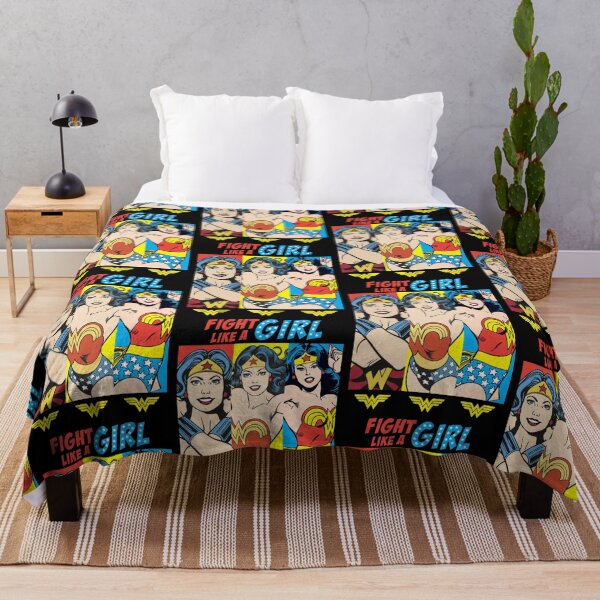 Item preview, Fight Like A Girl - Wonder Woman Retro Pop Art designed and sold by Bomebomst.