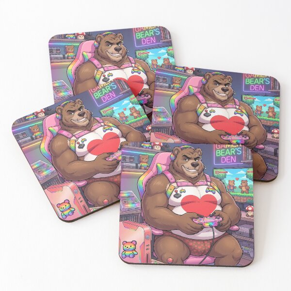 Item preview, Bear Gaymer designed and sold by TheBearthquake.