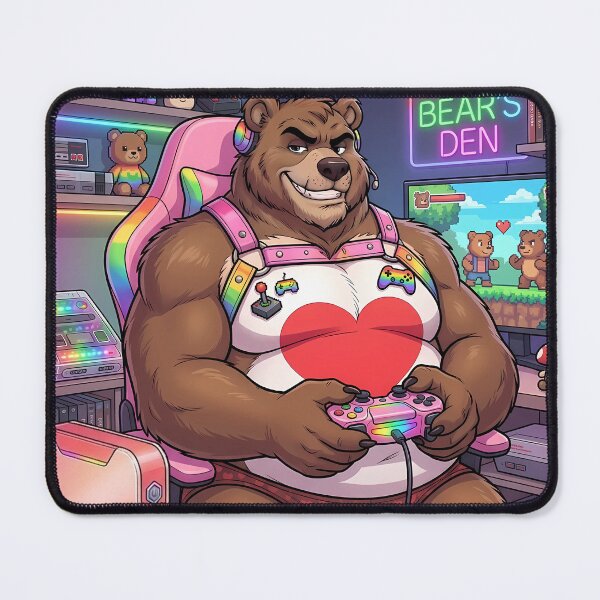 Item preview, Bear Gaymer designed and sold by TheBearthquake.