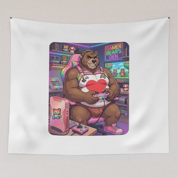 Item preview, Bear Gaymer designed and sold by TheBearthquake.