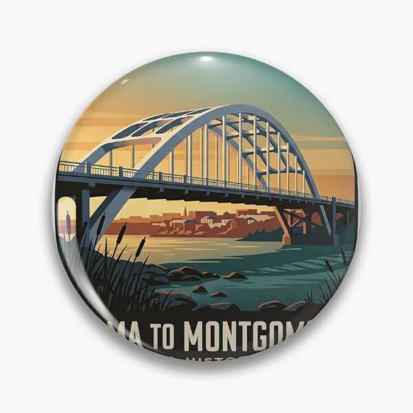 Item preview, Selma to Montgomery Edmund Pettus Bridge Sticker designed and sold by DetourDgn.