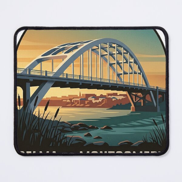 Item preview, Selma to Montgomery Edmund Pettus Bridge Sticker designed and sold by DetourDgn.