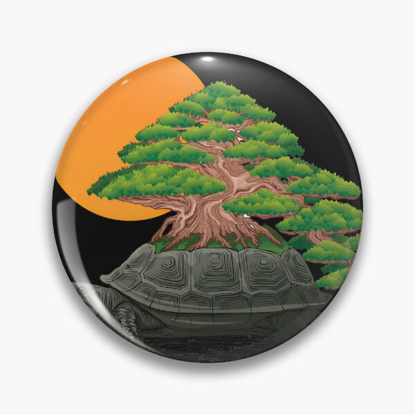 Item preview, Turtle Bonsai Sun Flock Birds Zen Nature Art designed and sold by YarningsandYear.