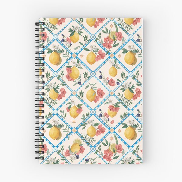 Item preview, Amalfi Lemon Garden Argyle – Mediterranean Lemon & Floral Diamond Pattern, Italian Riviera Design designed and sold by Tamas Das.