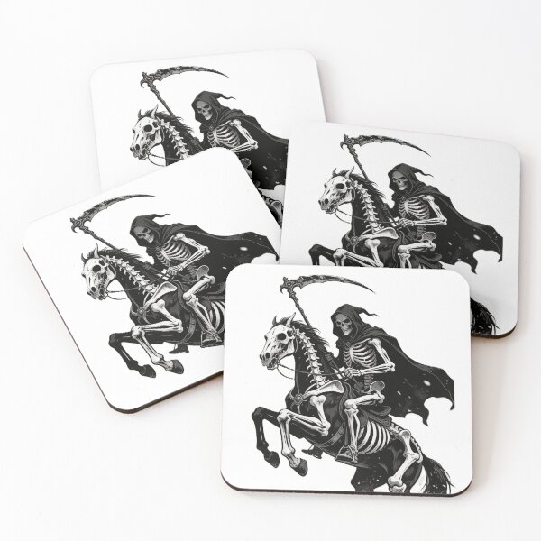 Item preview, Reaper Rider Tattoo Art Dark Heavy Metal designed and sold by GodsMonsterss.