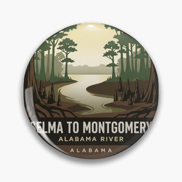 Item preview, Alabama River Cypress Bend Selma Trail Sticker designed and sold by DetourDgn.