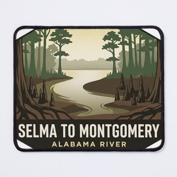 Item preview, Alabama River Cypress Bend Selma Trail Sticker designed and sold by DetourDgn.