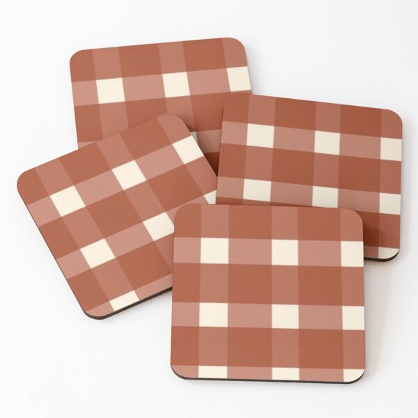 Item preview, Terracotta Rust Gingham Plaid Pattern — Rustic Cottagecore Buffalo Check designed and sold by LYAN-STORE.