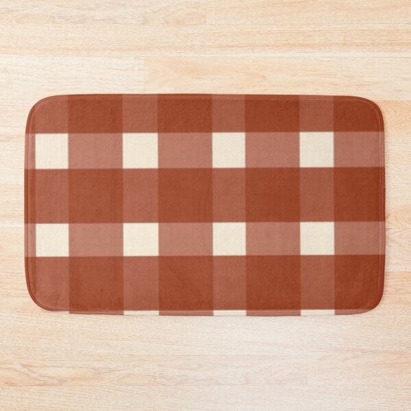 Item preview, Terracotta Rust Gingham Plaid Pattern — Rustic Cottagecore Buffalo Check designed and sold by LYAN-STORE.