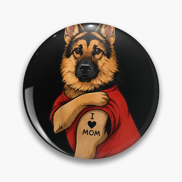 Item preview, I Love Mom German Shepherd Dog Mom designed and sold by Ignorantarrive.