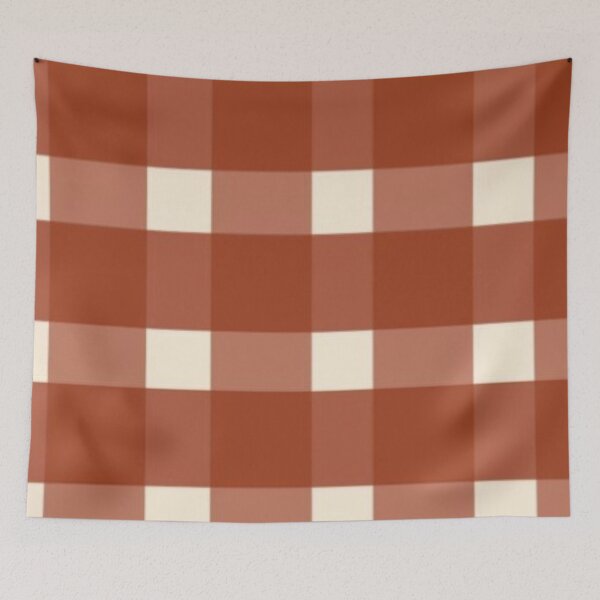 Item preview, Terracotta Rust Gingham Plaid Pattern — Rustic Cottagecore Buffalo Check designed and sold by LYAN-STORE.