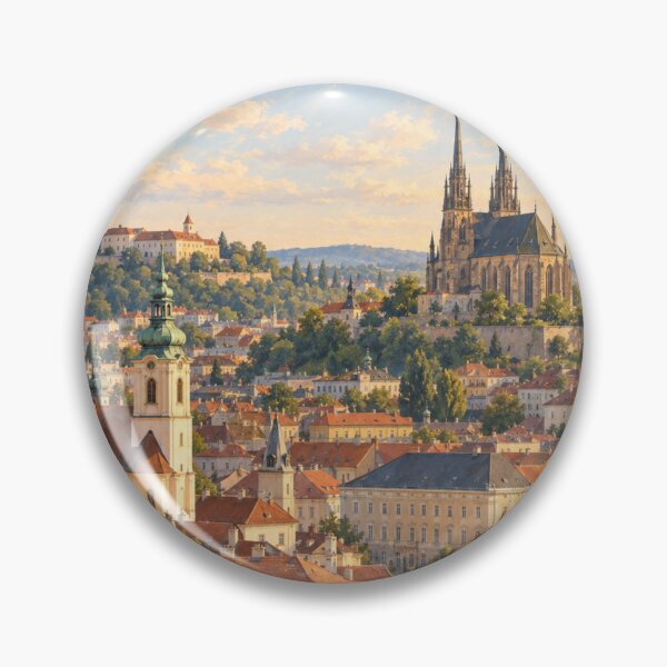 Item preview, Brno Painterly Czech City Impression designed and sold by MichaeIRellov.