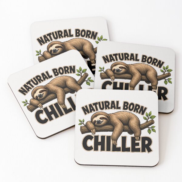 Item preview, Natural Born Chiller Funny Sloth designed and sold by TshirtsOnline-.