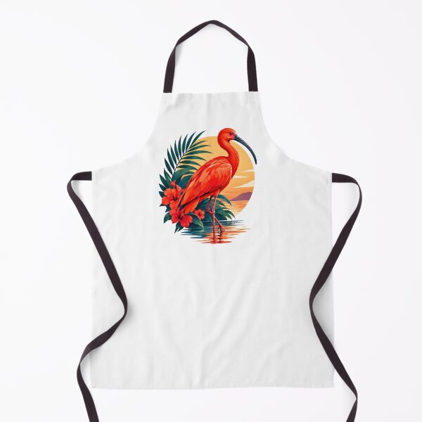 Item preview, Scarlet Ibis Tropical Sunset – Red Ibis Bird Nature Art designed and sold by MR-HOOBY.