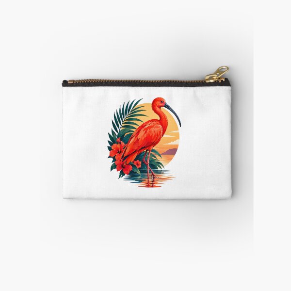 Item preview, Scarlet Ibis Tropical Sunset – Red Ibis Bird Nature Art designed and sold by MR-HOOBY.