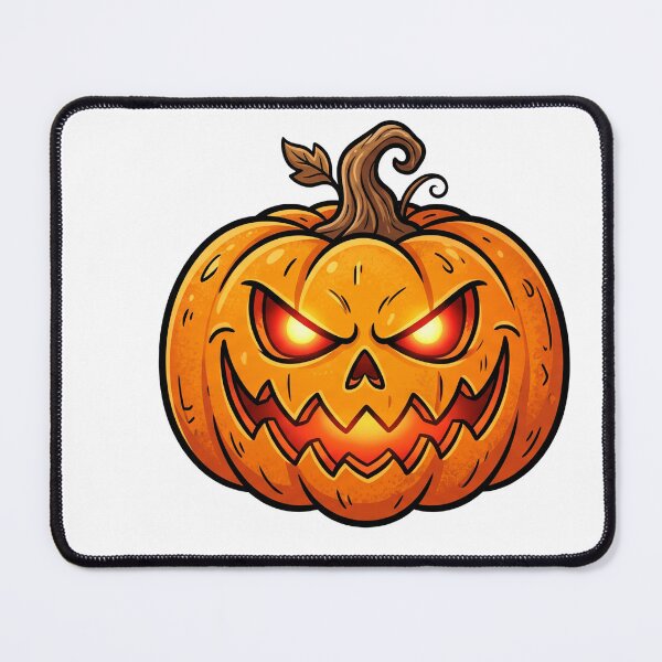 Item preview, Evil Jack O Lantern Glowing Eyes Halloween Pumpkin designed and sold by anuggra.