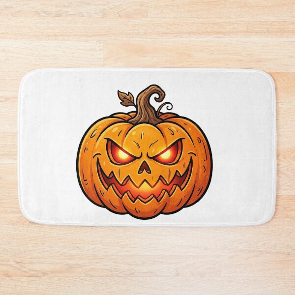 Item preview, Evil Jack O Lantern Glowing Eyes Halloween Pumpkin designed and sold by anuggra.