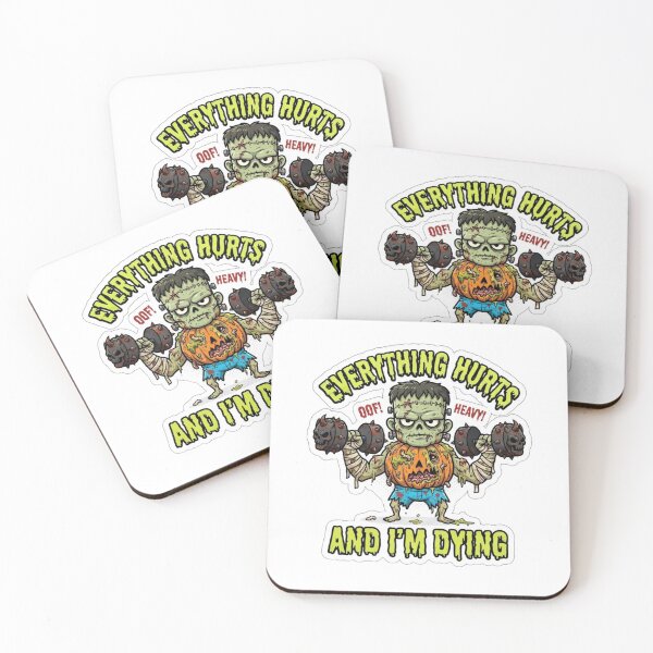 Item preview, Everything Hurts and I'm Dying Spooky Horror Zombie Gym Funny designed and sold by KreatoLab.