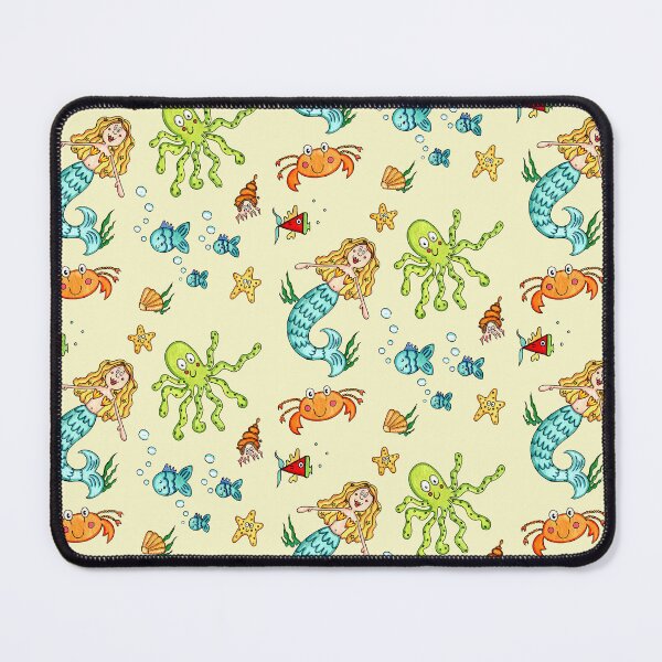 Item preview, Sea Life Marine Under the Sea - Creamy Yellow Background designed and sold by Helen McCartney Designs.