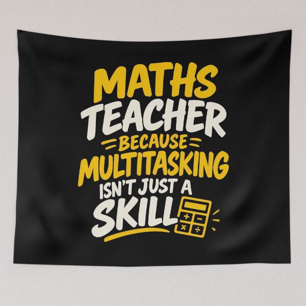 Item preview, Math Teacher Multitasking Humor designed and sold by Fun2Fentastic.