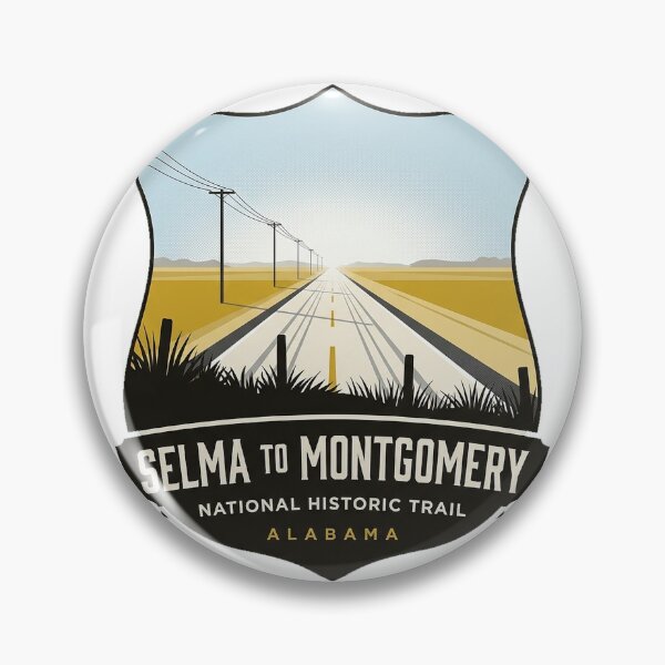 Item preview, Selma to Montgomery Trail Route Crest Sticker designed and sold by DetourDgn.