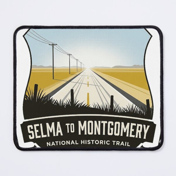 Item preview, Selma to Montgomery Trail Route Crest Sticker designed and sold by DetourDgn.