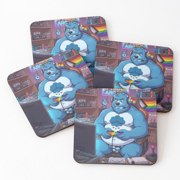 Item preview, Bear Gaymer designed and sold by TheBearthquake.