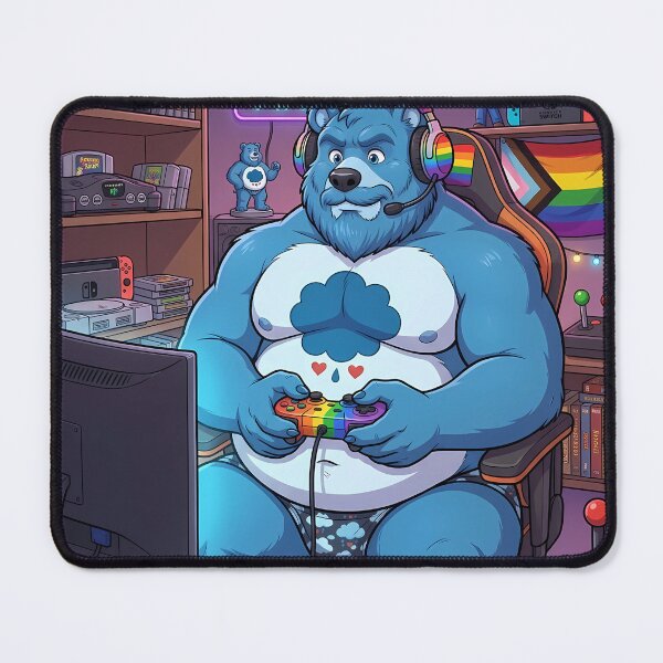 Item preview, Bear Gaymer designed and sold by TheBearthquake.