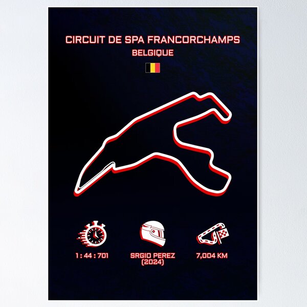 Item preview, Spa Francorchamps F1 Circuit designed and sold by MotorsportInk.