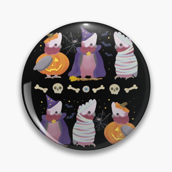 Item preview, Galah Cockatoo Halloween Illustration designed and sold by FandomizedRose.