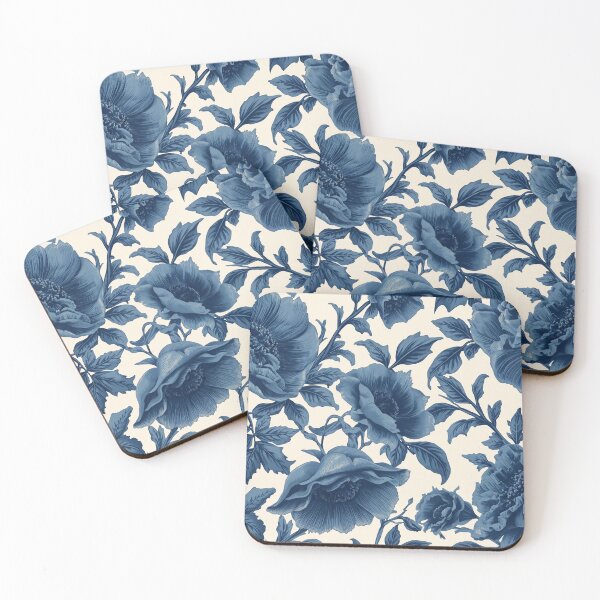Item preview, Midnight Blue Botanical Roses designed and sold by DesignAndGifts.
