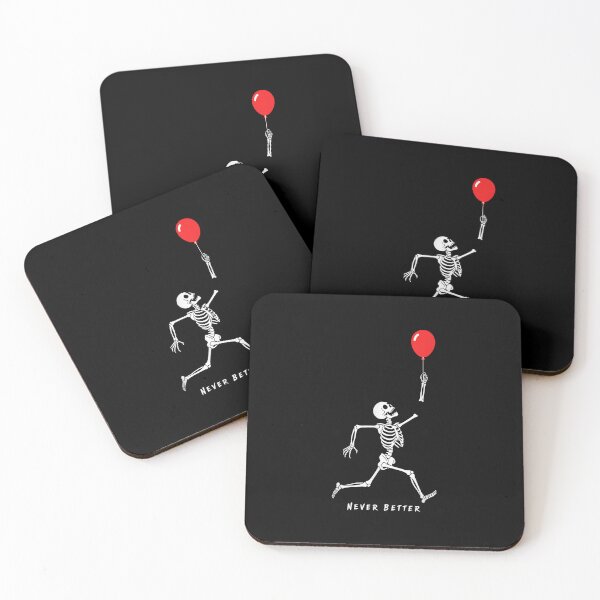 Item preview, Never Better Skeleton Losing Balloon Halloween designed and sold by nryum.