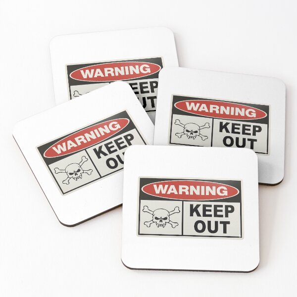 Item preview, Warning Keep Out designed and sold by DesignDorks.