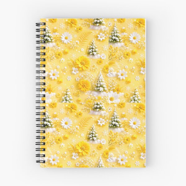 Item preview, Golden Winter Garden – Yellow Flowers, Snowy Trees & Daisies designed and sold by vinothmech53.