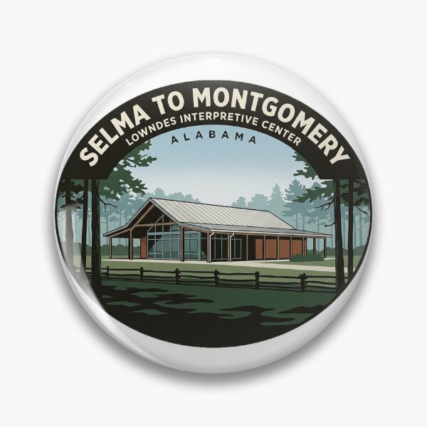 Item preview, Lowndes Interpretive Center Selma Trail Badge Sticker designed and sold by DetourDgn.