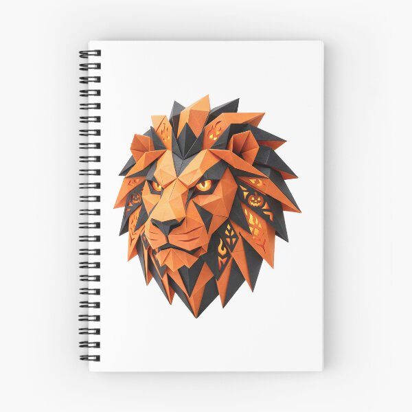 Item preview, Halloween Origami Lion - Spooky Geometric Papercraft designed and sold by Marcu Ioachim.